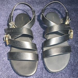 Women's Christian Siriano Black Strappy Sandals